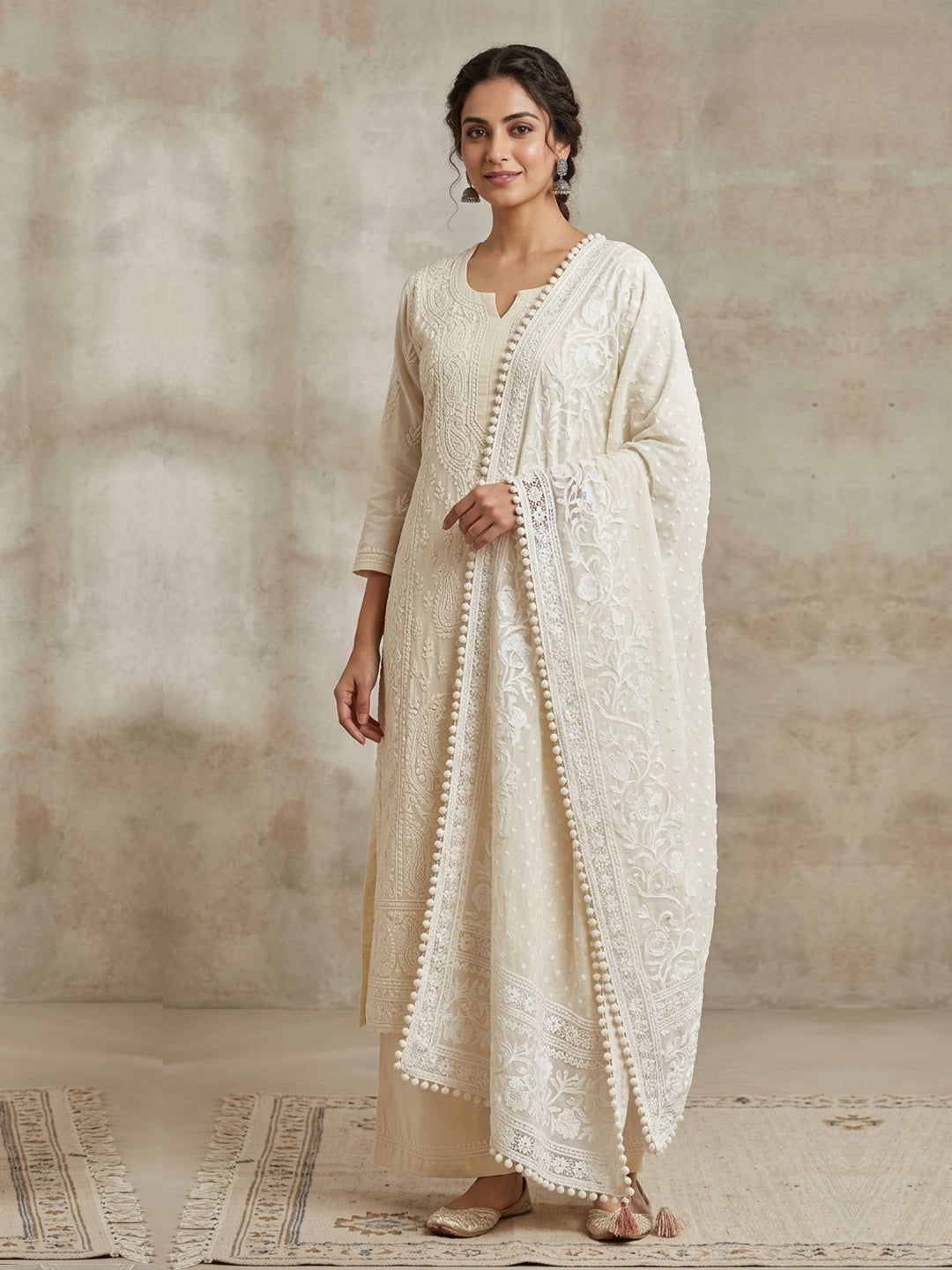 Women Embroidered Georgette Dupatta -AL3721