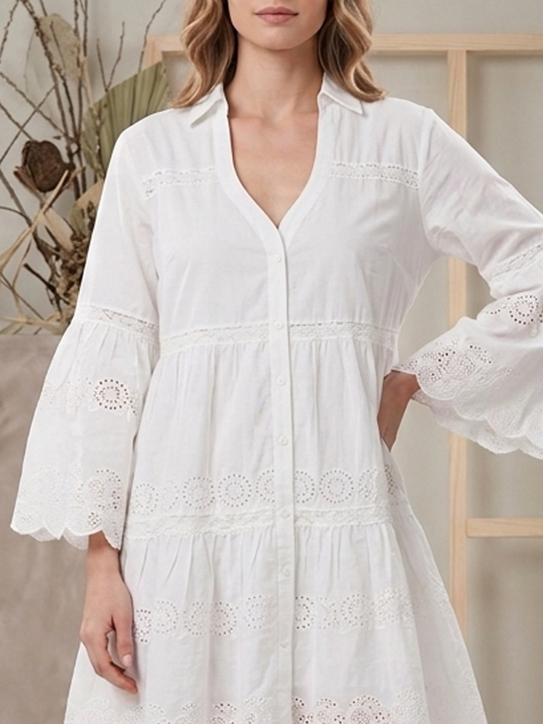 Women Cotton Midi Dress -AL3717