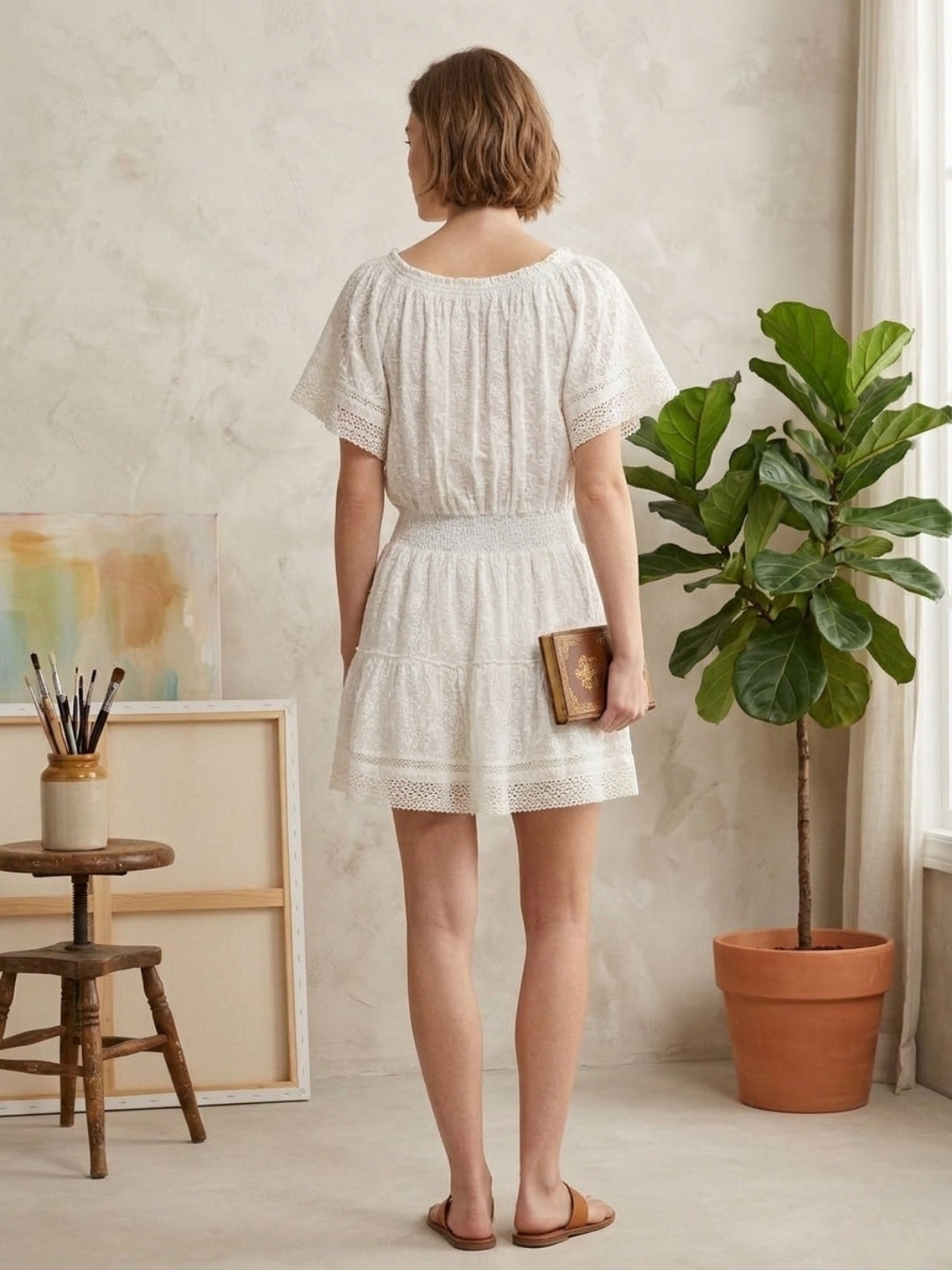 Women Georgette Midi Dress -AL3742