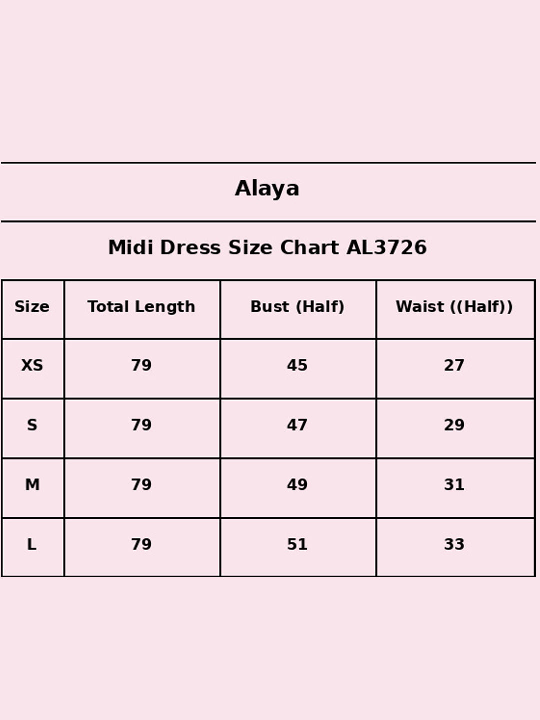 Size Chart - AL3726-NAVY