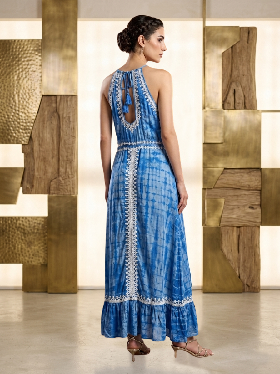 Hand Embroidered Chikankari Modal Jalabiya-AL3937