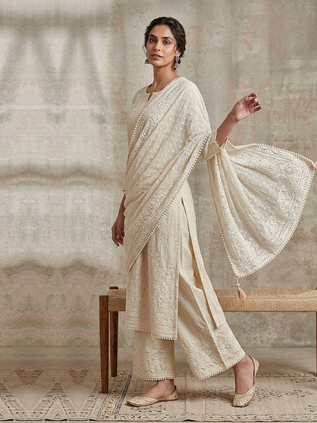 Women Embroidered Georgette Dupatta -AL3721