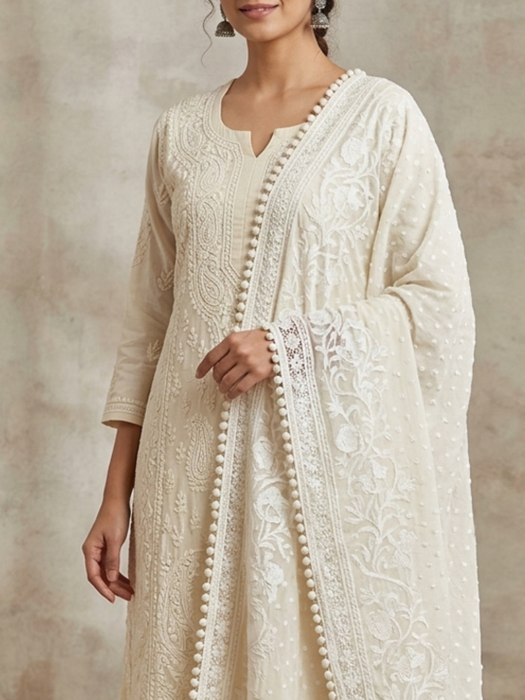 Women Embroidered Georgette Dupatta -AL3721