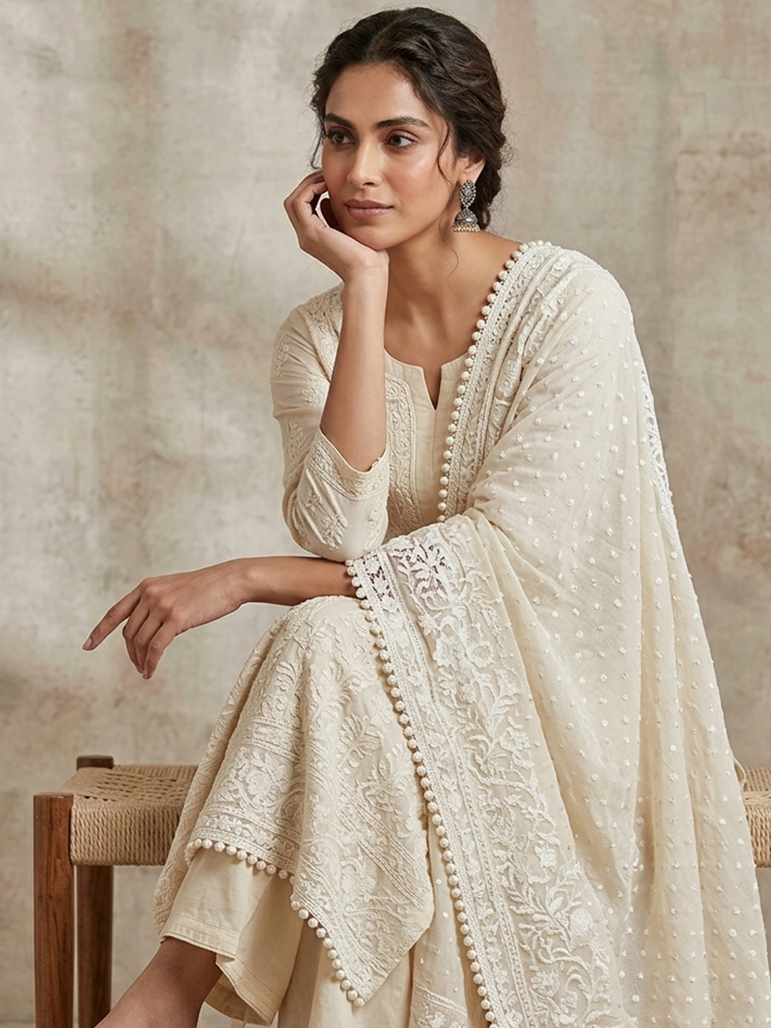 Women Embroidered Georgette Dupatta -AL3721