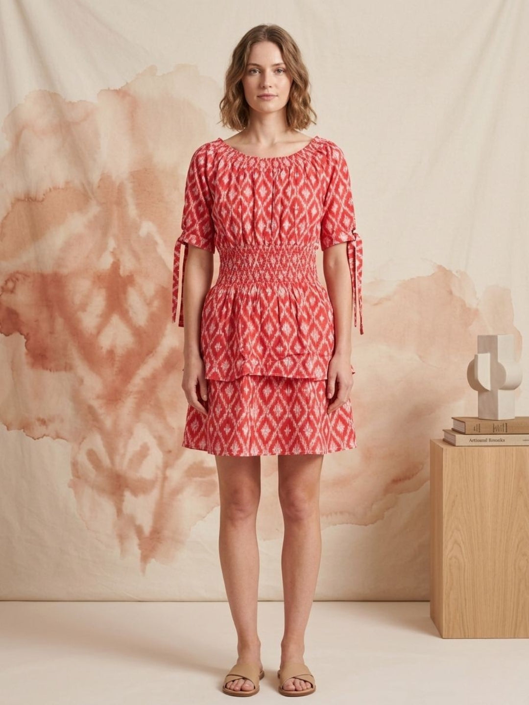 Women   Cotton Midi Dress -AL3750