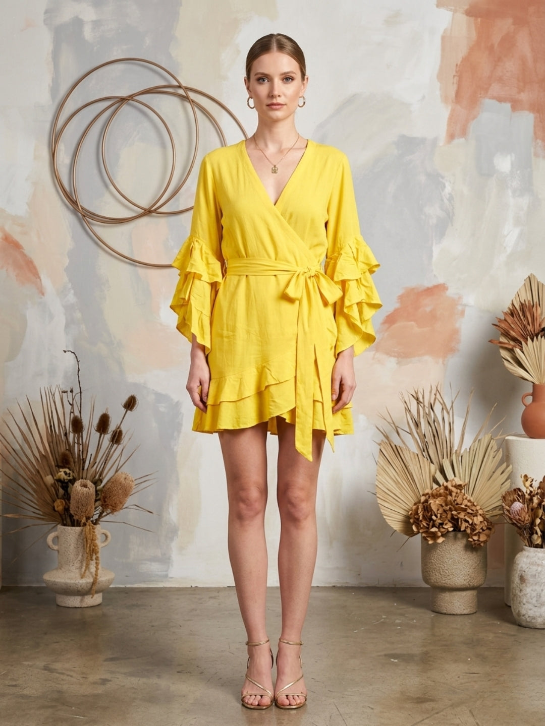 Women   Rayon Midi Dress -AL3749