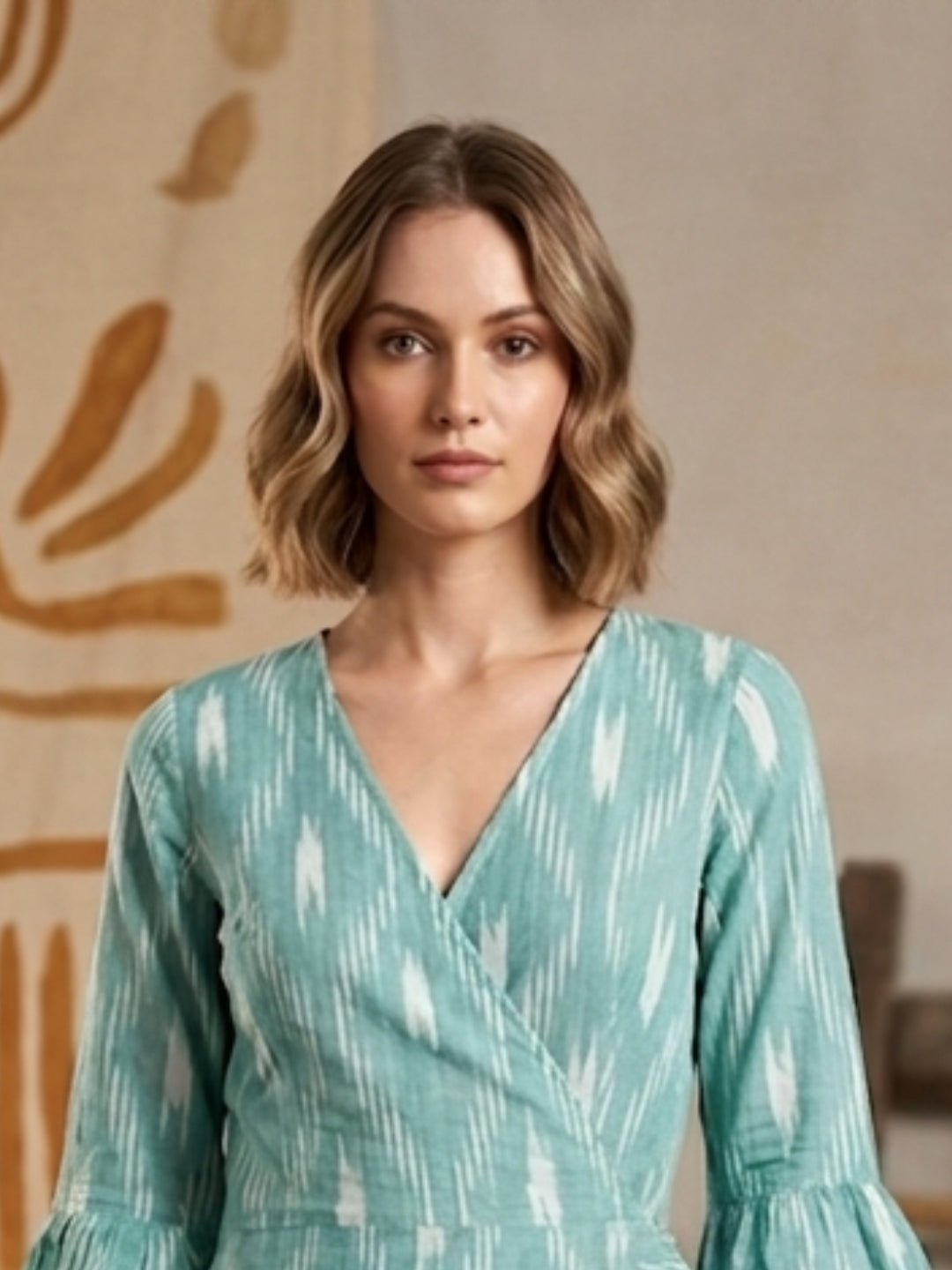 Women   Cotton Rayon Midi Dress -AL3746