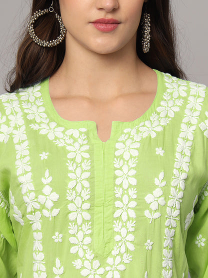Women Hand Embroidered Chikankari Modal Kurta set-AL4049KS