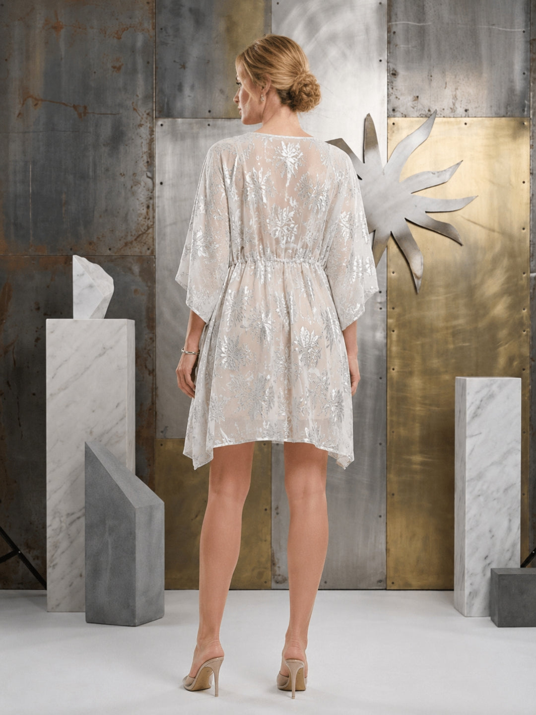 Women   Crepe Short Kaftan -AL3758