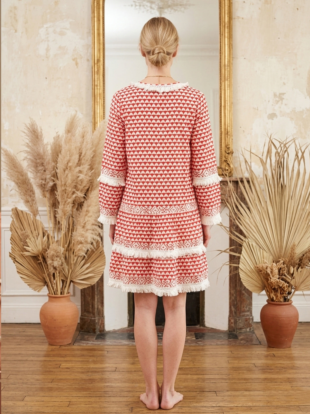 Women   Cotton Midi Dress -AL3718