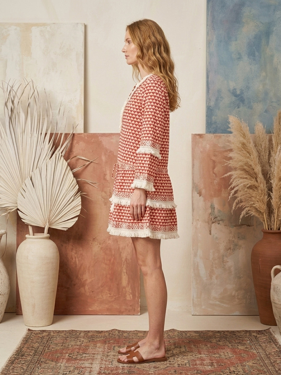 Women   Cotton Midi Dress -AL3718