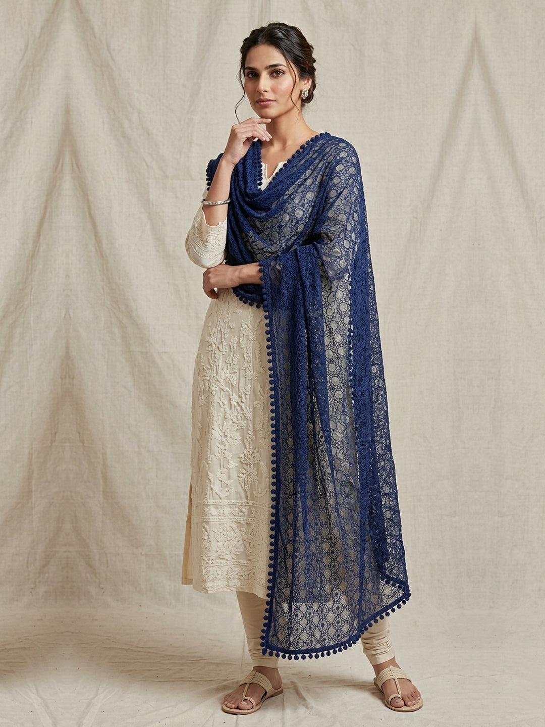 Women   Georgette Dupatta -AL3720