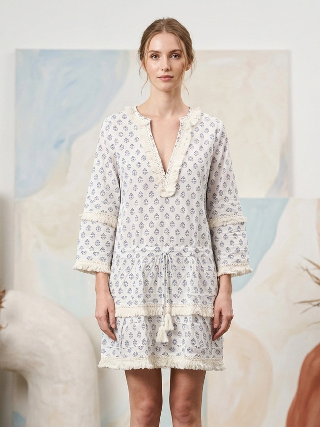 Women   Cotton Midi Dress -AL3718