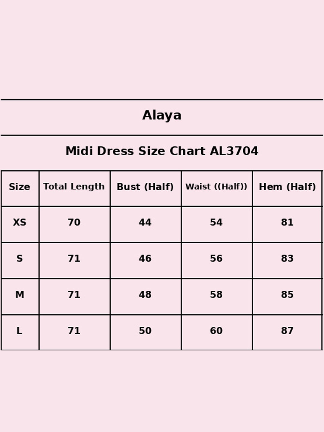 Size Chart - AL3704-RED