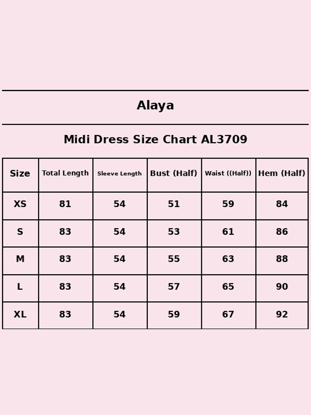 Size Chart - AL3709-SKYBLUE
