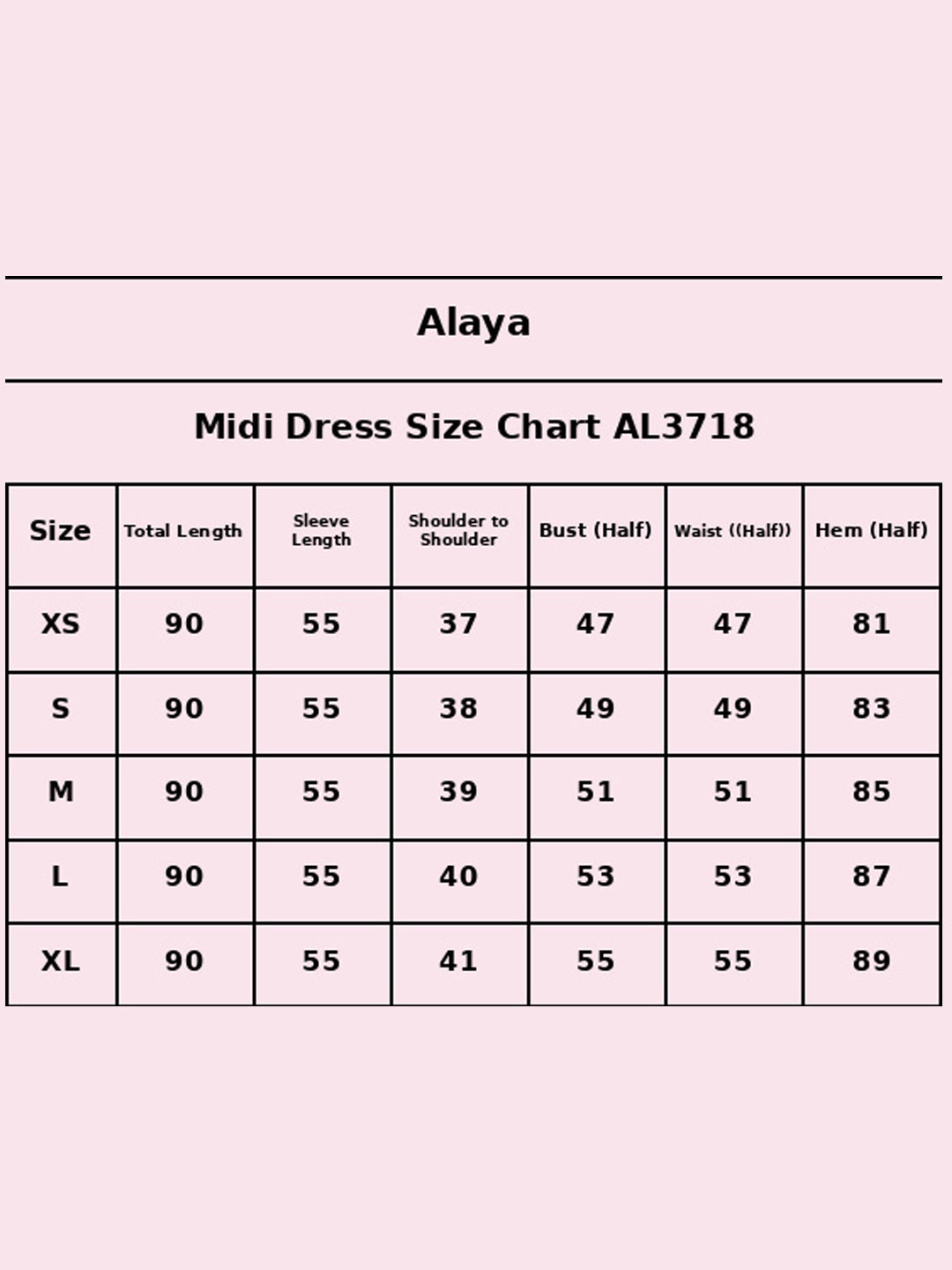 Size Chart - AL3718-RED