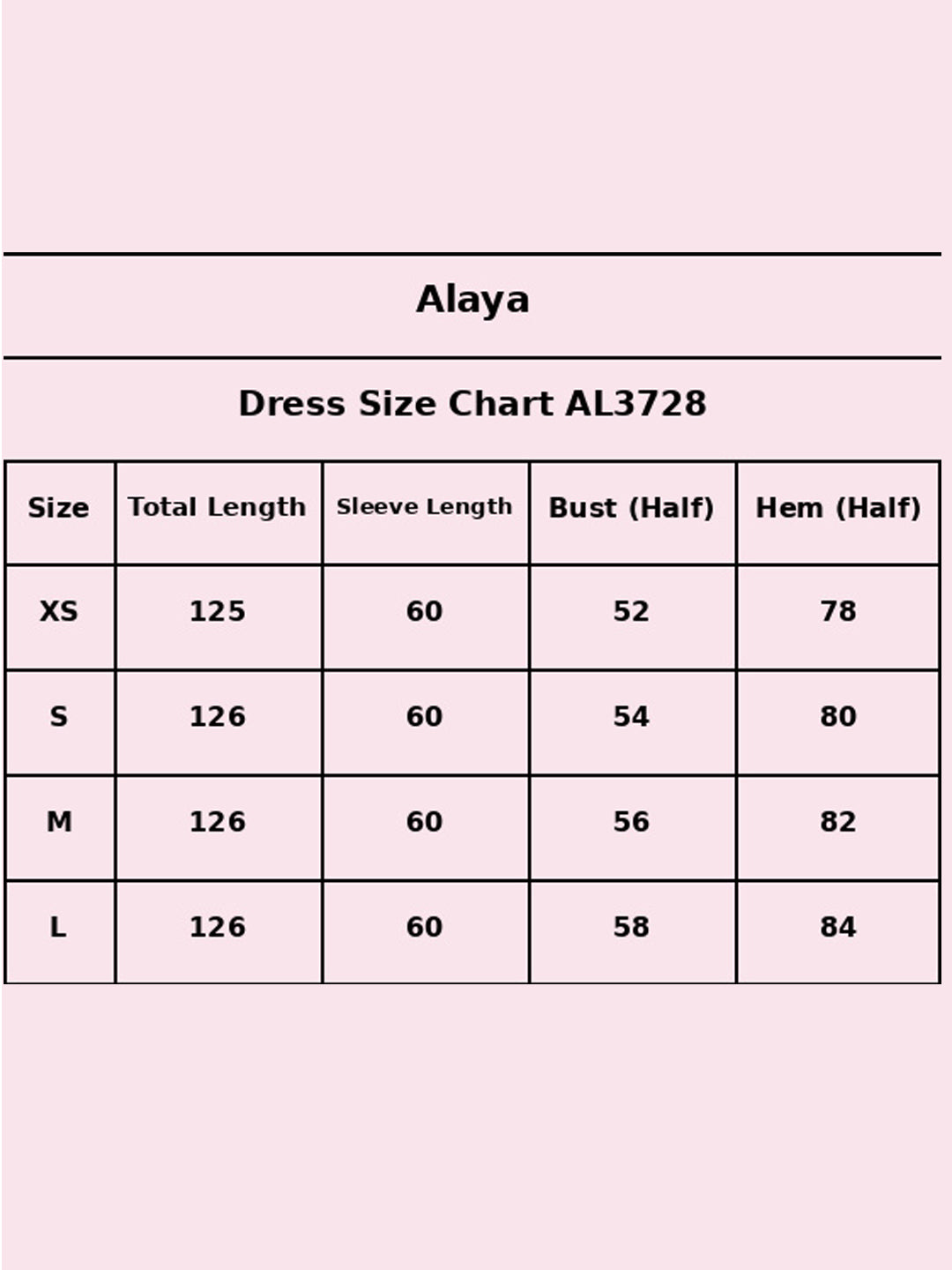 Size Chart - AL3728-RED