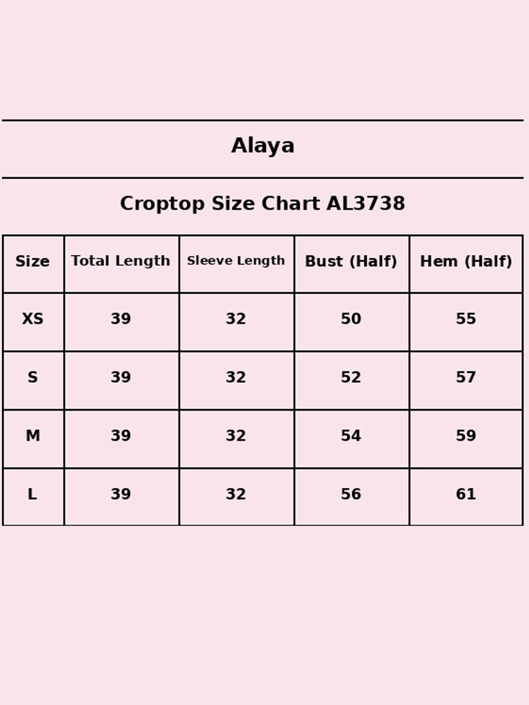 Size Chart - AL3738-RED