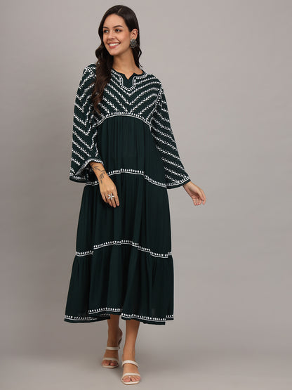Hand Embroidered Chikankari Modal Jalabiya-AL4015