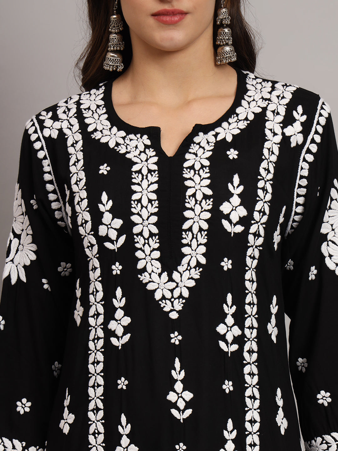 Women Hand Embroidered Chikankari Modal Kurta set-AL4049KS