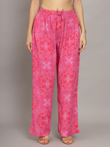 Printed Rayon Co-Ord Set for Women-AL4000